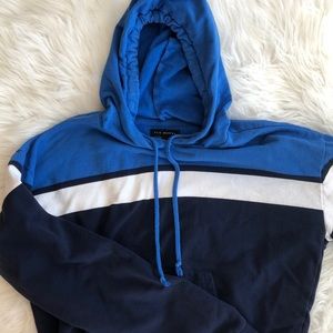 PacSun Semi-Cropped Color Block Hoodie